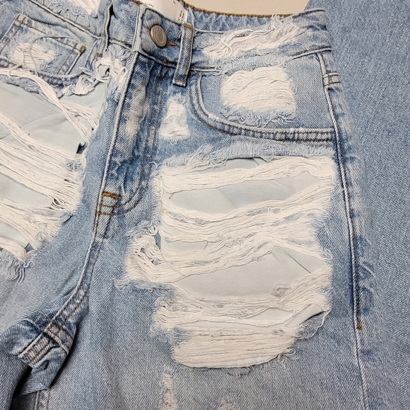 ASOS BAGGY HEAVY RIPPED JEANS - Picture 3 of 10